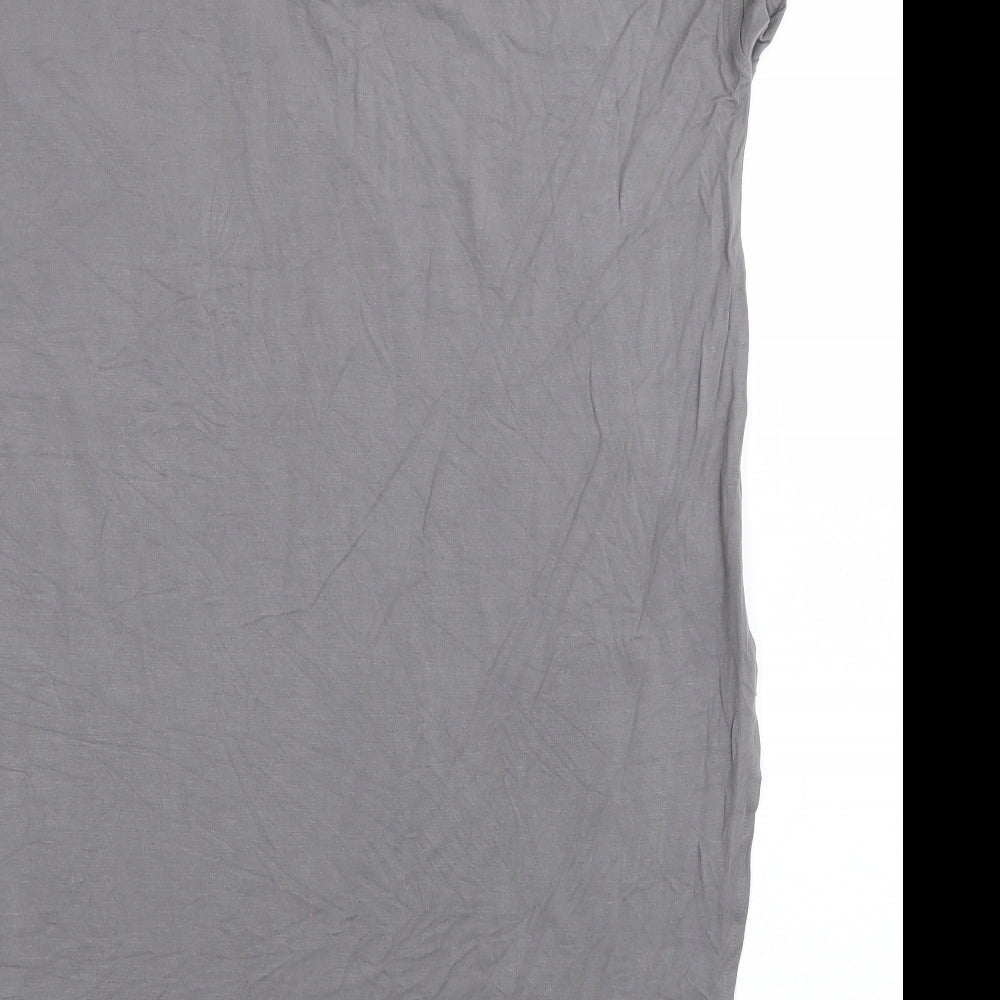 NEXT Womens Grey  Modal T-Shirt Dress  Size 18  Round Neck