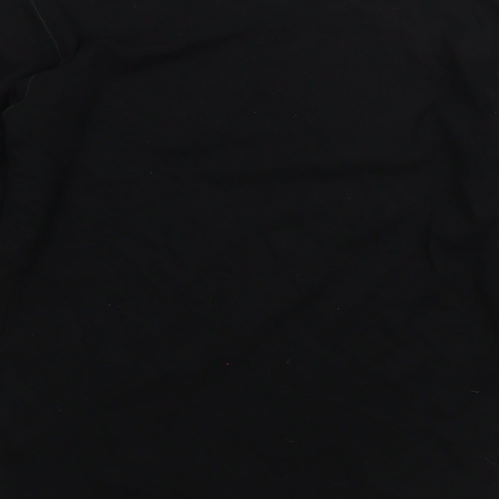 Uniqlo Boys Black Round Neck  Polyester Pullover Jumper Size 11 Years   - heattech