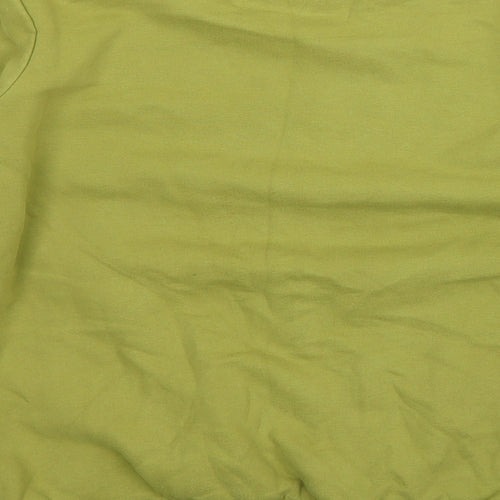 Sanctum Mens Green  Cotton Pullover Sweatshirt Size S