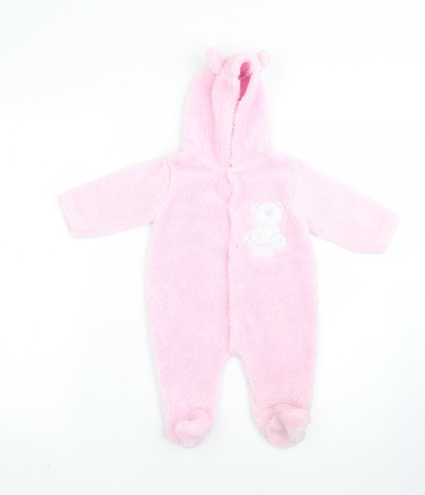 Bebe Bonito Girls Pink  Polyester Babygrow One-Piece Size 3-6 Months