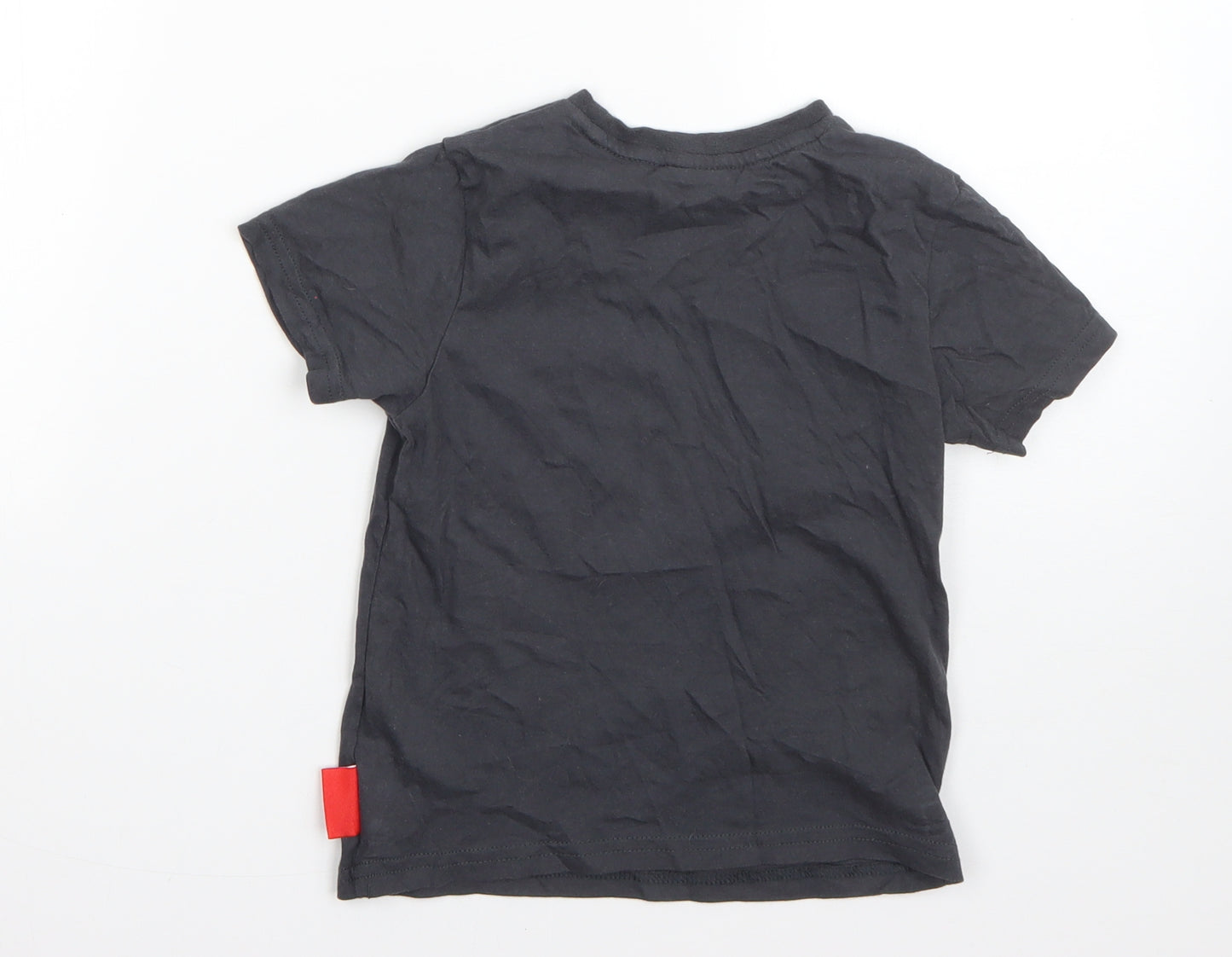George Boys Grey  Cotton Basic T-Shirt Size 3-4 Years Round Neck  - marvel superheroes