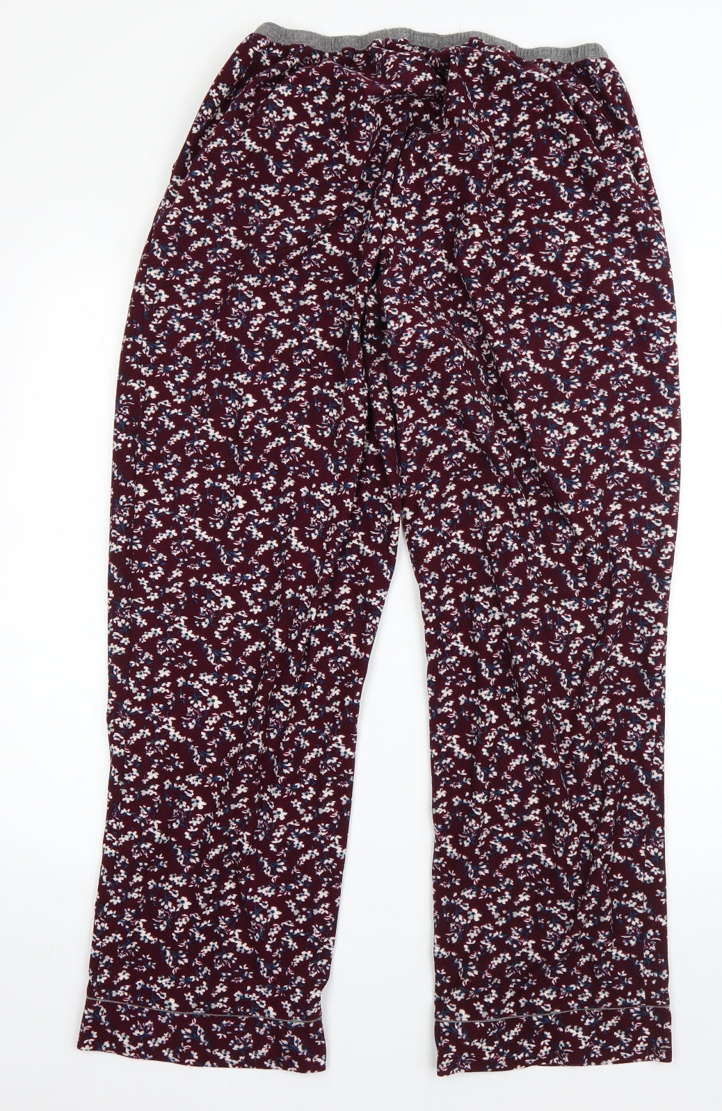 NEXT Womens Red Floral Polyester  Pyjama Pants Size L