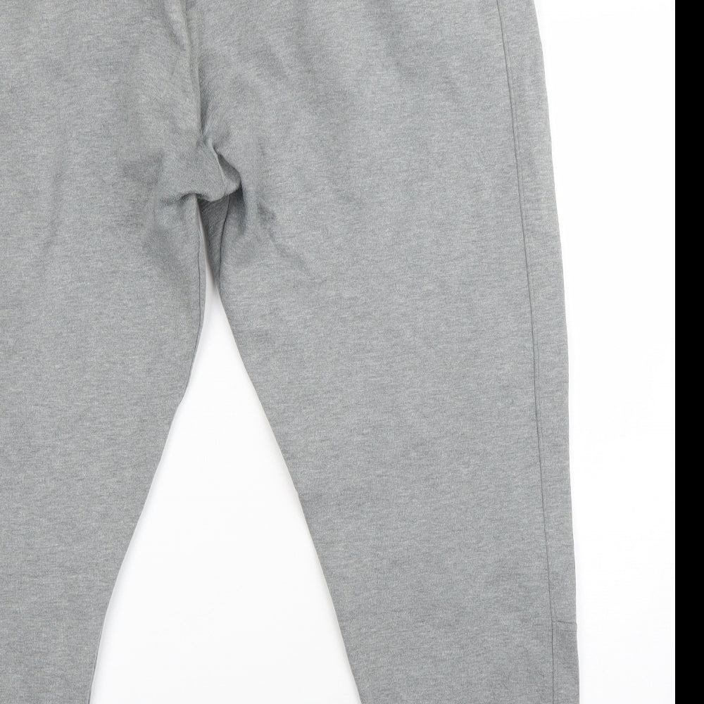 PUMA Mens Grey  Cotton Sweatpants Trousers Size 2XL L24 in Regular