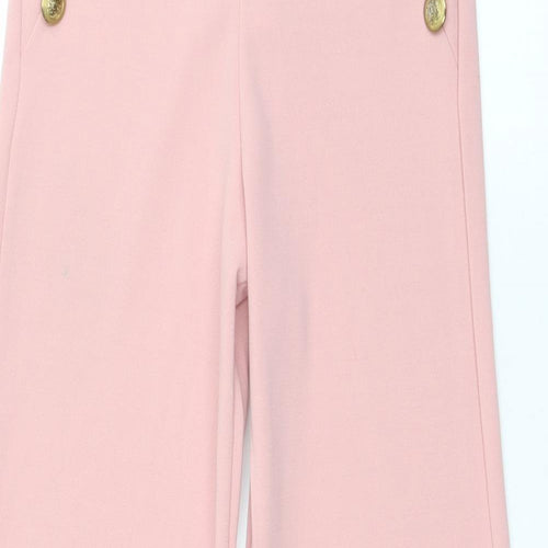 Pretty Little Thing Womens Pink  Polyester Dress Pants Trousers Size 4 L30 in Regular