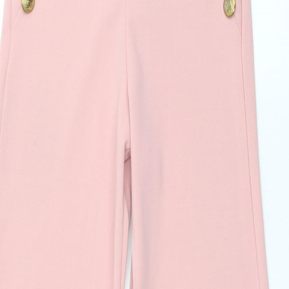 Pretty Little Thing Womens Pink  Polyester Dress Pants Trousers Size 4 L30 in Regular