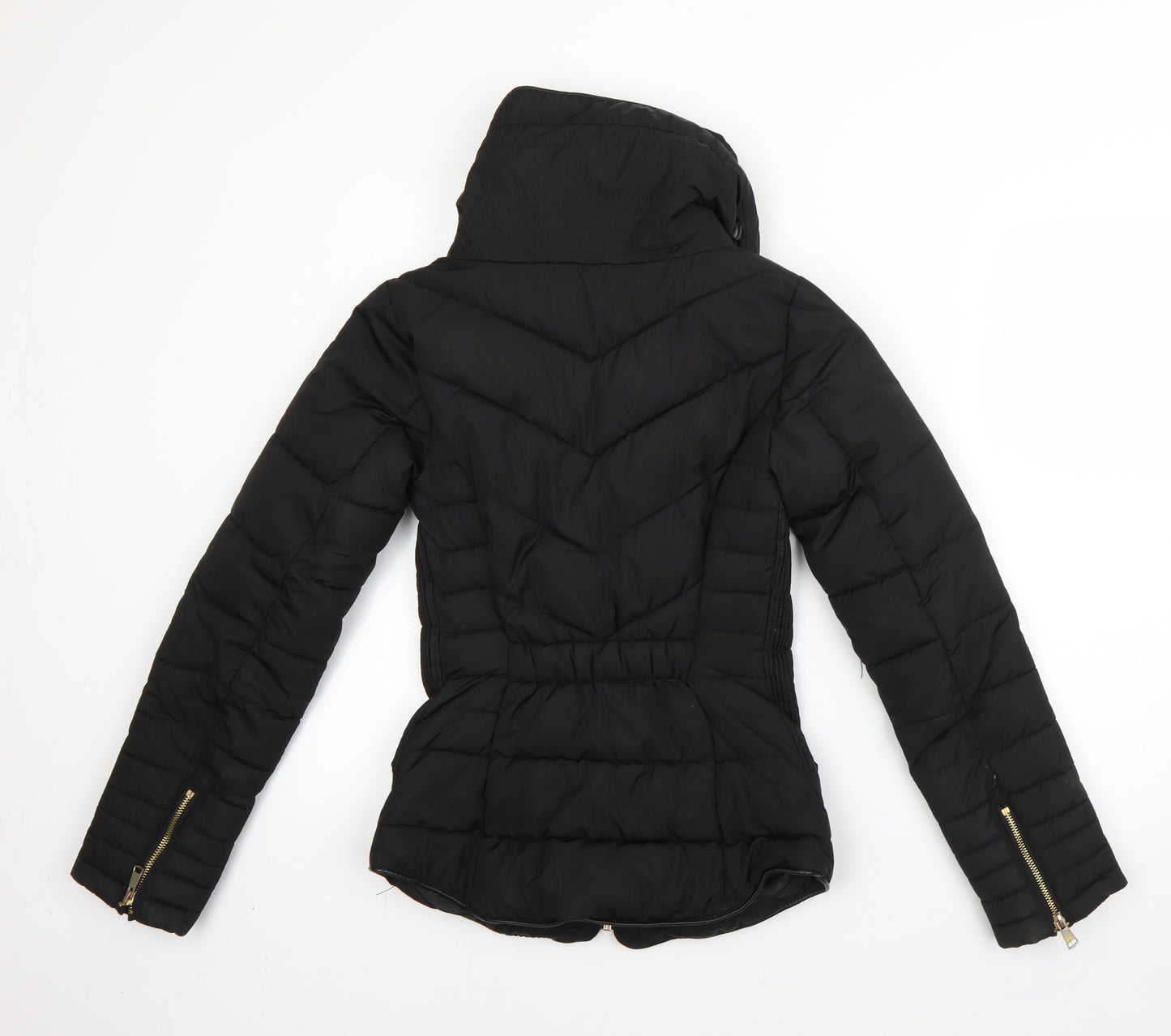Atmosphere Womens Black   Puffer Jacket Coat Size 4  Zip