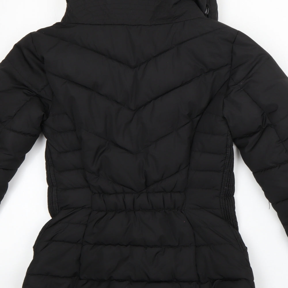 Atmosphere Womens Black   Puffer Jacket Coat Size 4  Zip