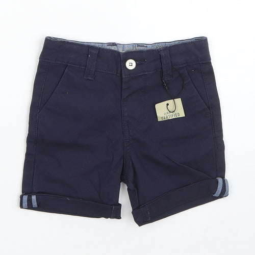 Denim Co Boys Blue  Cotton Cargo Trousers Size 18-24 Months