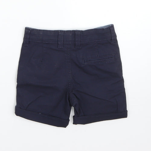 Denim Co Boys Blue  Cotton Cargo Trousers Size 18-24 Months
