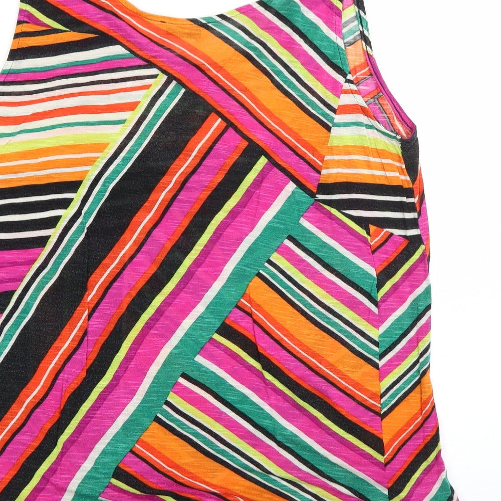 Papaya Womens Multicoloured  Viscose Basic Blouse Size 16 V-Neck