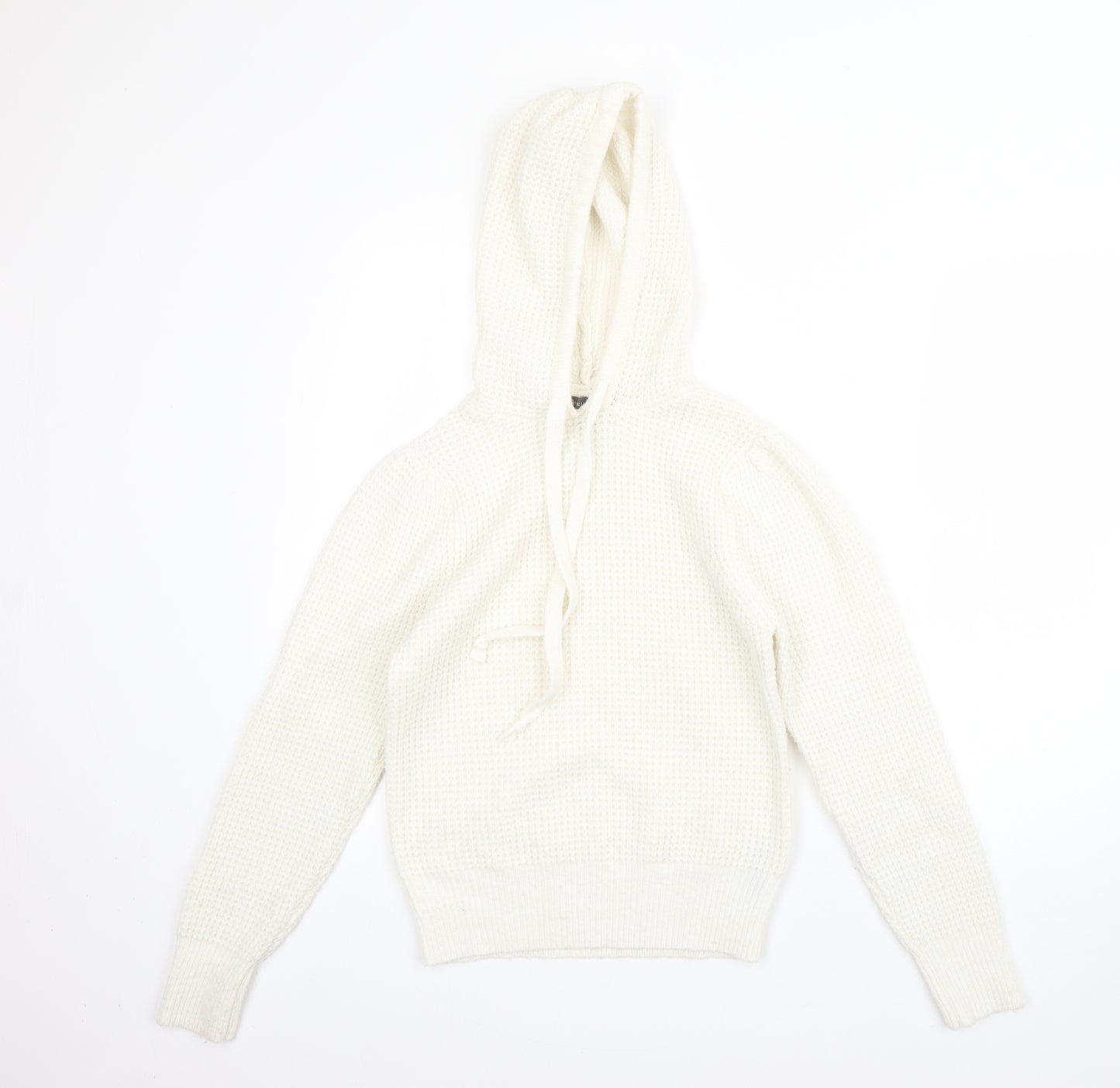 Primark Womens Beige  Polyester Pullover Hoodie Size S