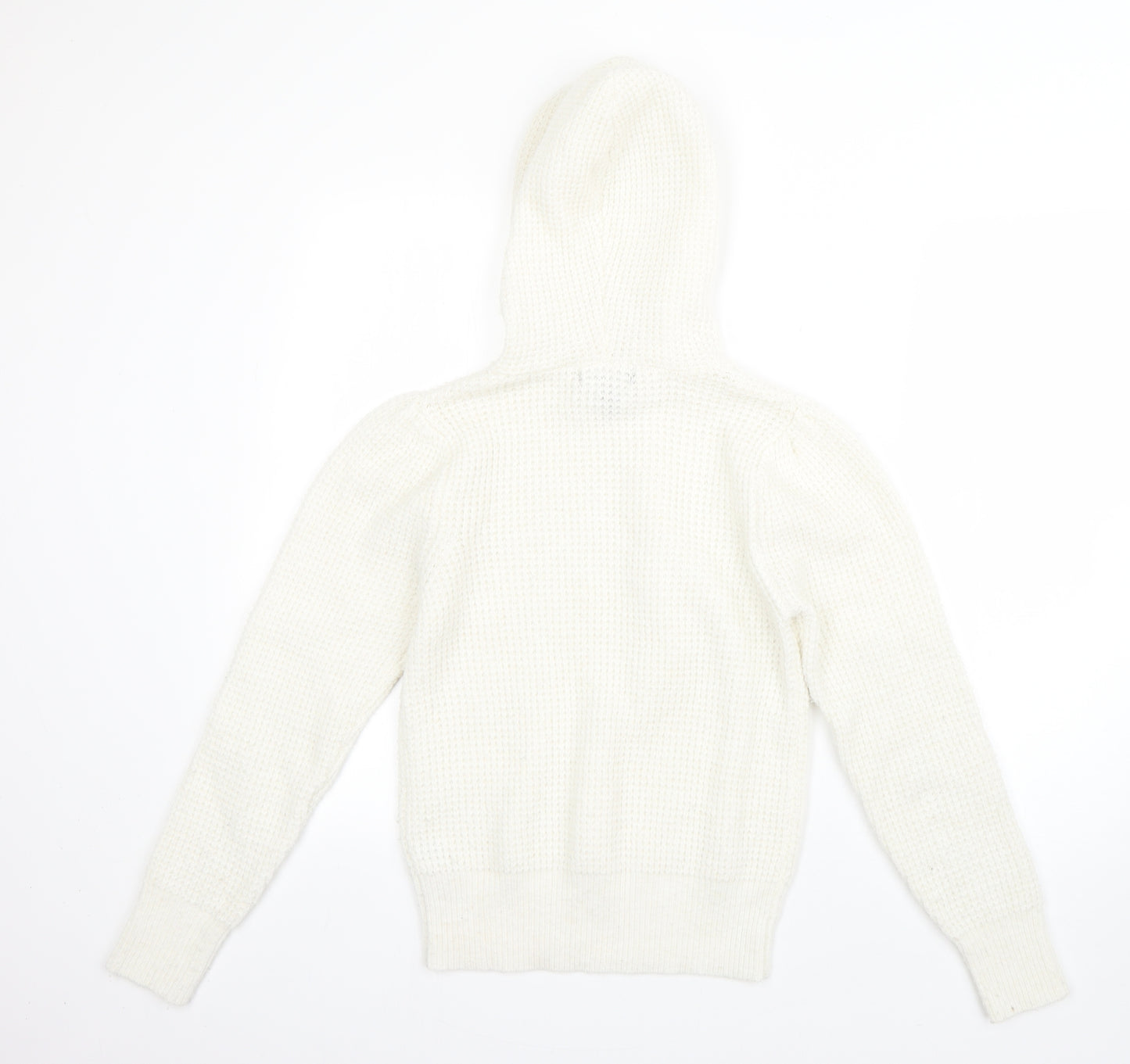 Primark Womens Beige  Polyester Pullover Hoodie Size S