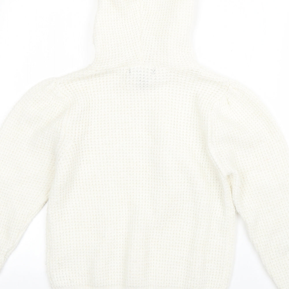 Primark Womens Beige  Polyester Pullover Hoodie Size S