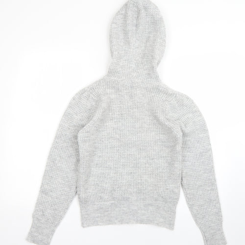 Primark Womens Grey  Polyester Pullover Hoodie Size S