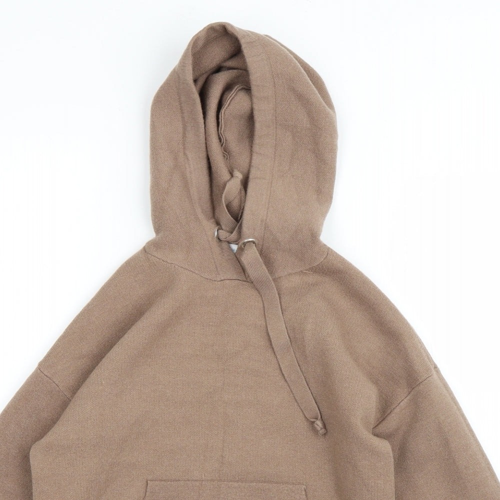Primark Womens Brown  Polyester Pullover Hoodie Size S