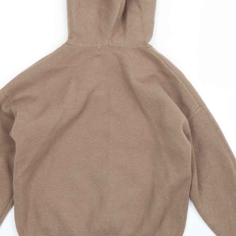 Primark Womens Brown  Polyester Pullover Hoodie Size S