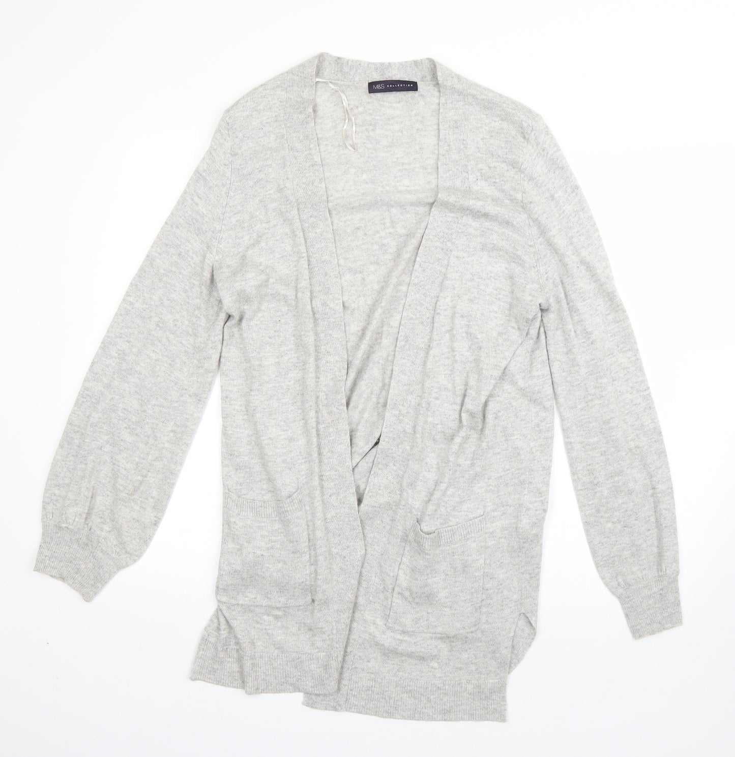 M&S Womens Grey   Jacket Coatigan Size M