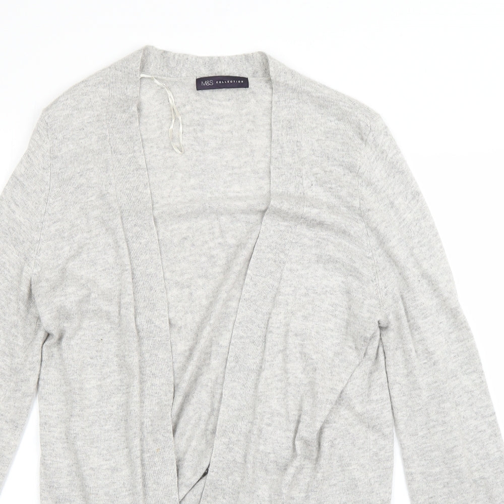 M&S Womens Grey   Jacket Coatigan Size M