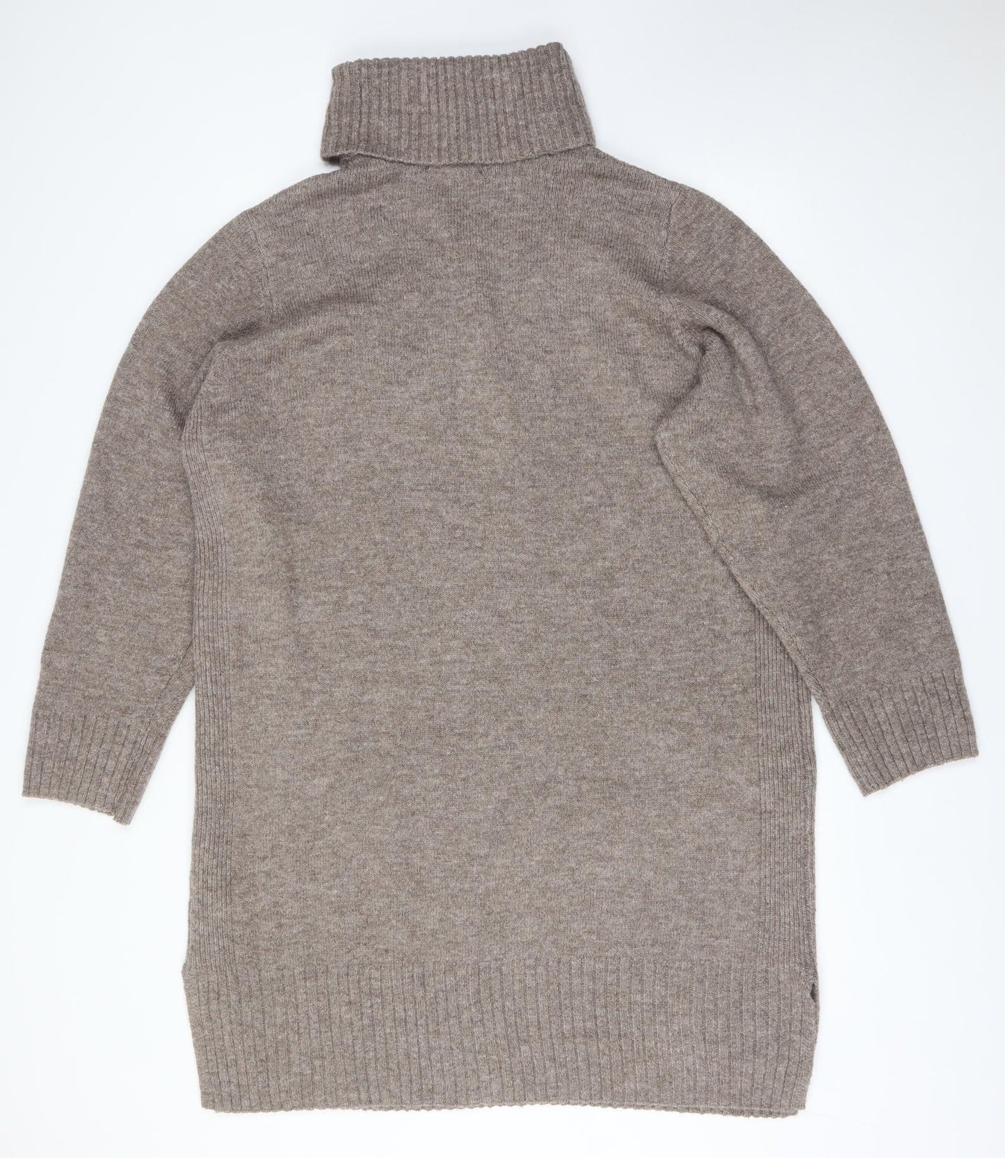 F&F Womens Brown  Polyester Jumper Dress  Size 22  Roll Neck