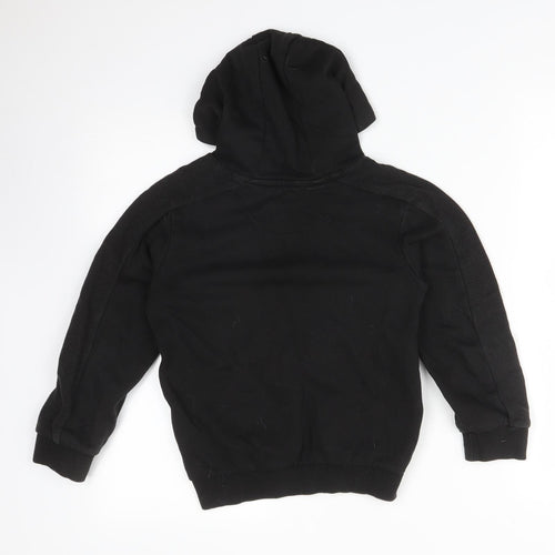 Matalan Boys Black  Cotton Pullover Hoodie Size 8 Years
