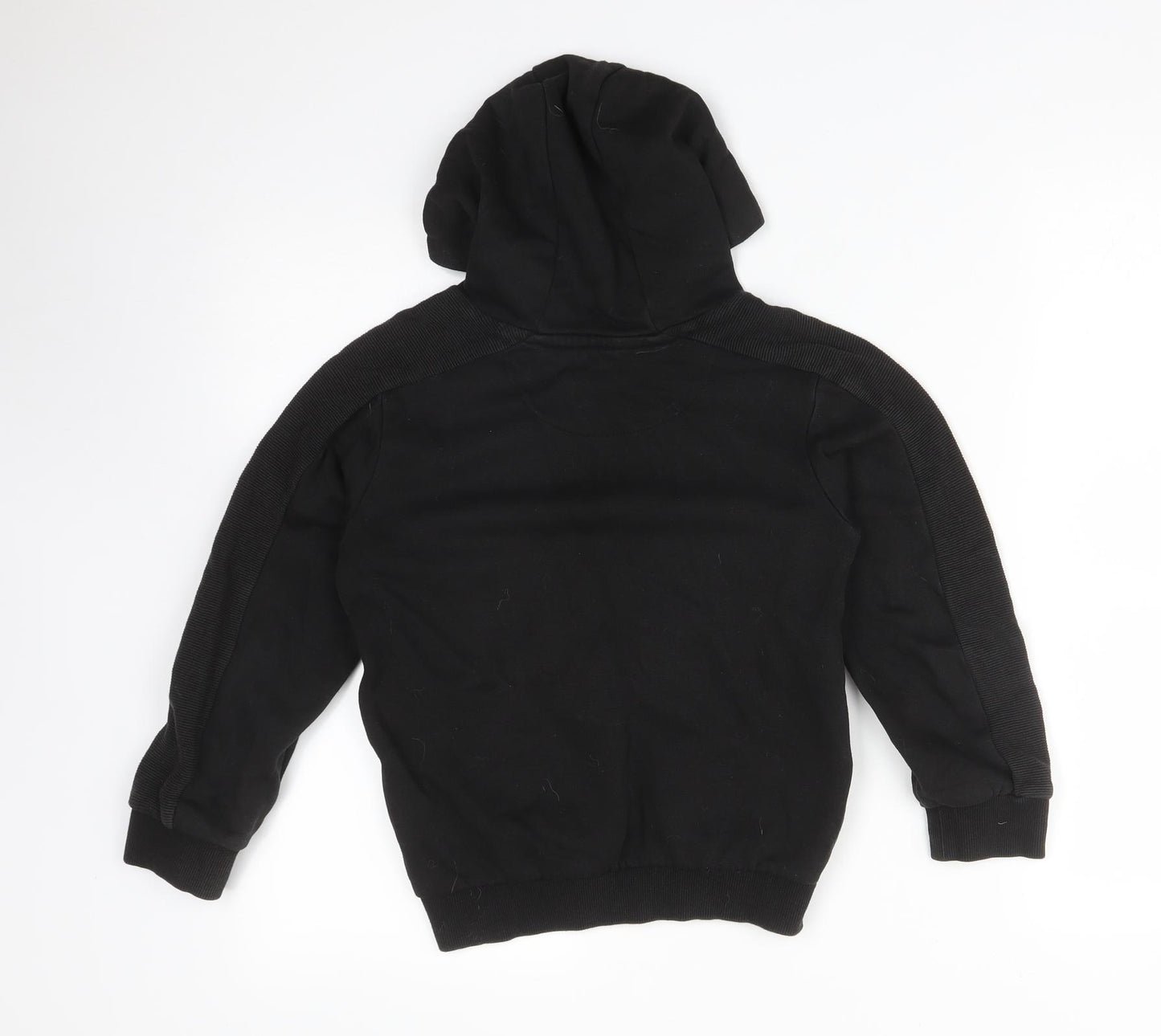 Matalan Boys Black  Cotton Pullover Hoodie Size 8 Years