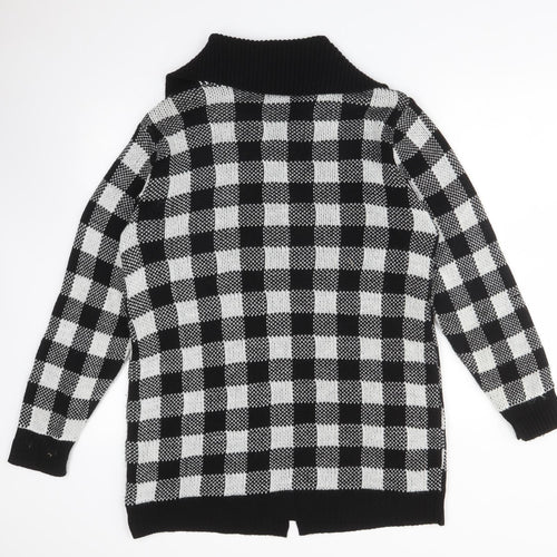MARISOTA Womens Multicoloured  Check Acrylic Cardigan Jumper Size 14