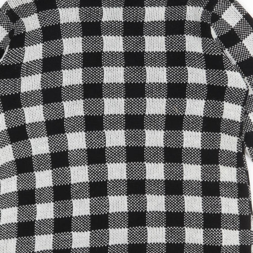 MARISOTA Womens Multicoloured  Check Acrylic Cardigan Jumper Size 14