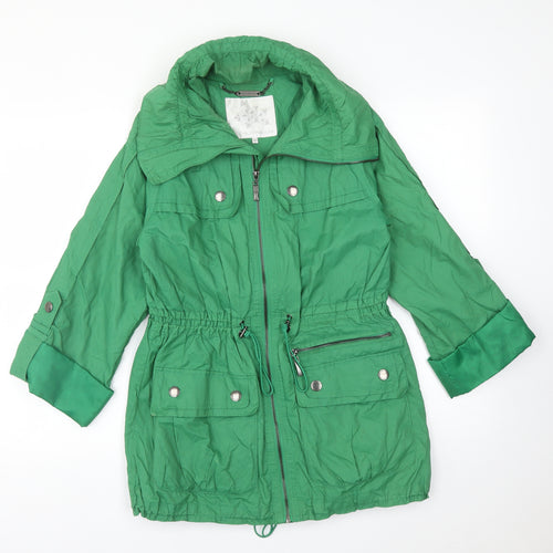 RJR.John Rocha Womens Green   Overcoat Coat Size 8