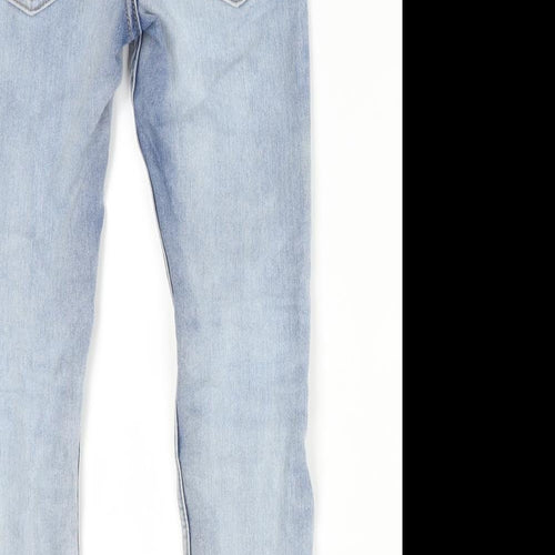 H&M Girls Blue  Cotton Skinny Jeans Size 7 Years  Regular