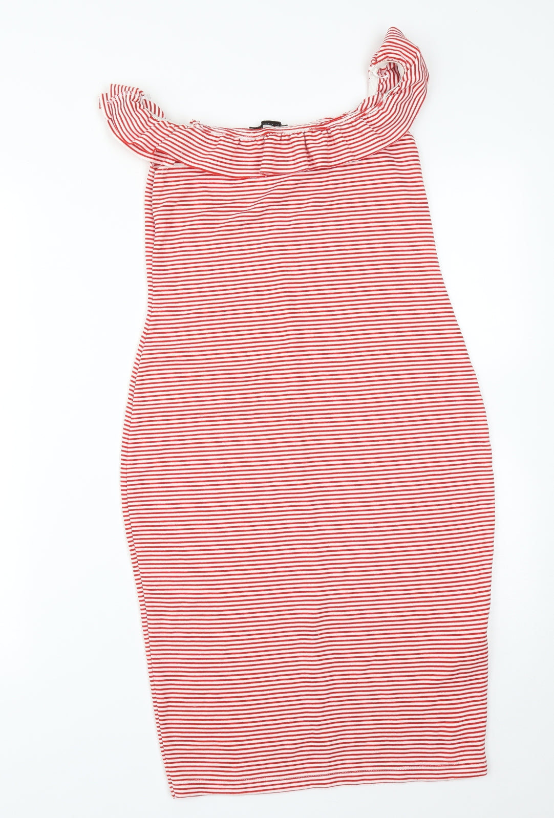 Zara Womens Multicoloured Striped Polyester Bodycon  Size M  Off the Shoulder