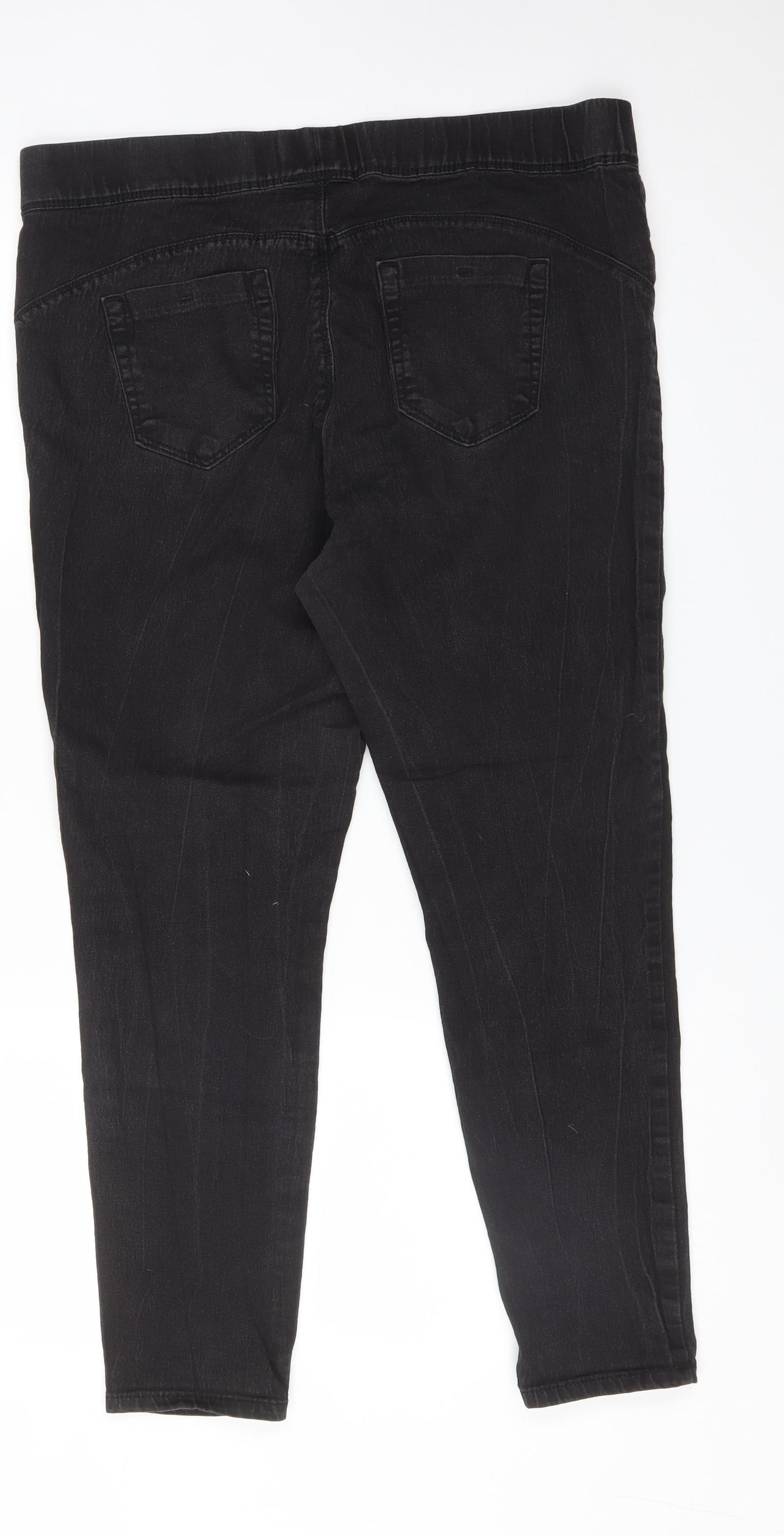 DENIM CO Womens Black  Cotton Jegging Jeans Size 18 L26 in Regular