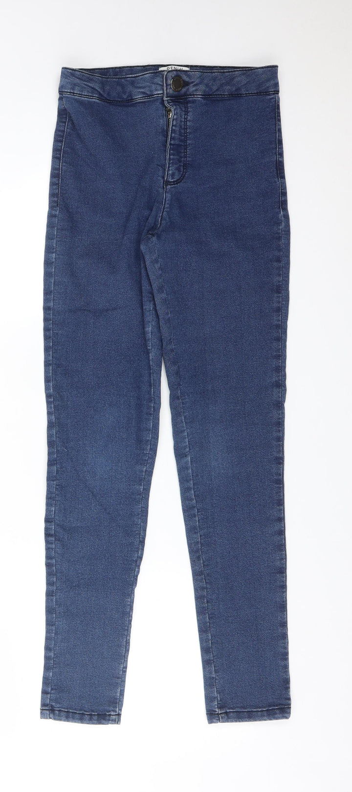 Miss Selfridge Womens Blue Cotton Jegging Jeans Size 6 L27 in Regular