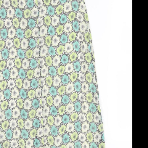 Dorothy Perkins Womens Multicoloured Floral Polyester A-Line  Size 10  Round Neck