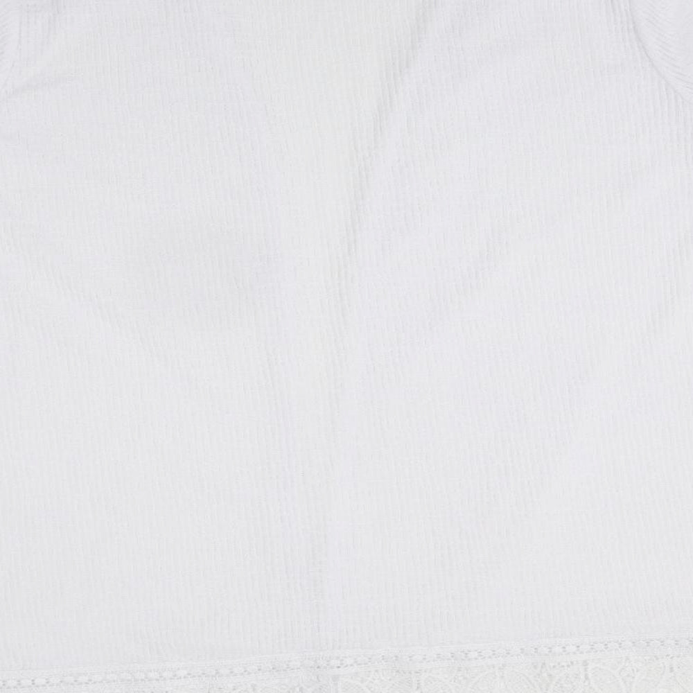 George Womens White  Floral Polyester Cardigan Jumper Size 24