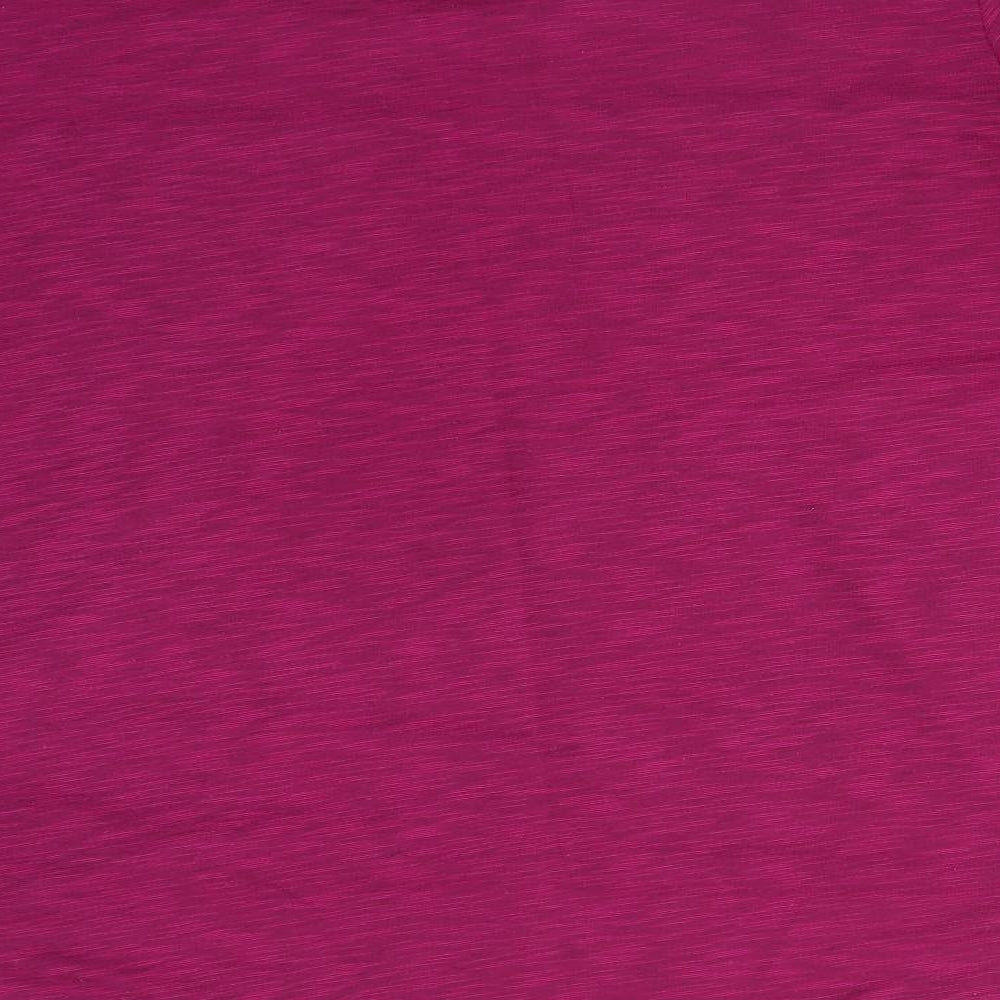 George Womens Purple  Polyester Basic T-Shirt Size 22 Round Neck