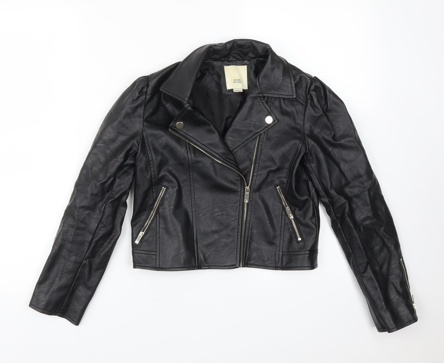 River Island Girls Black   Jacket  Size 9-10 Years