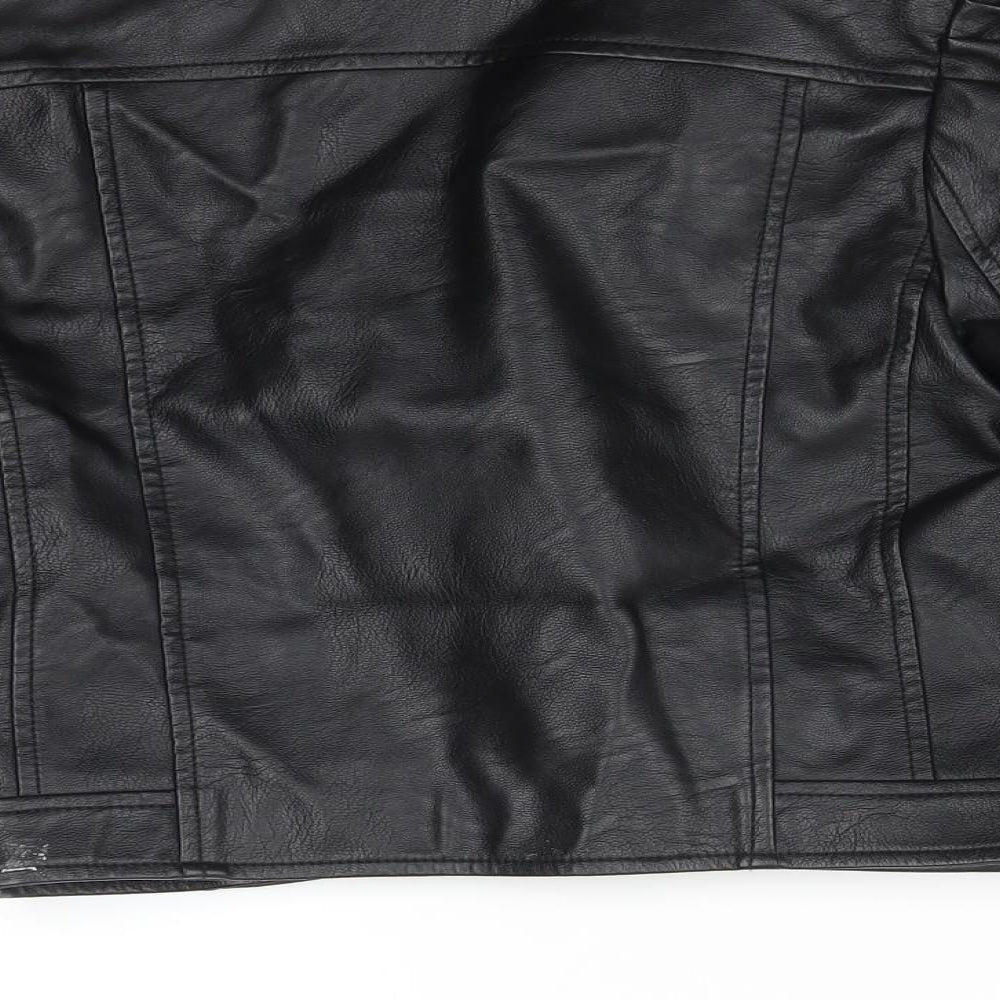 River Island Girls Black   Jacket  Size 9-10 Years
