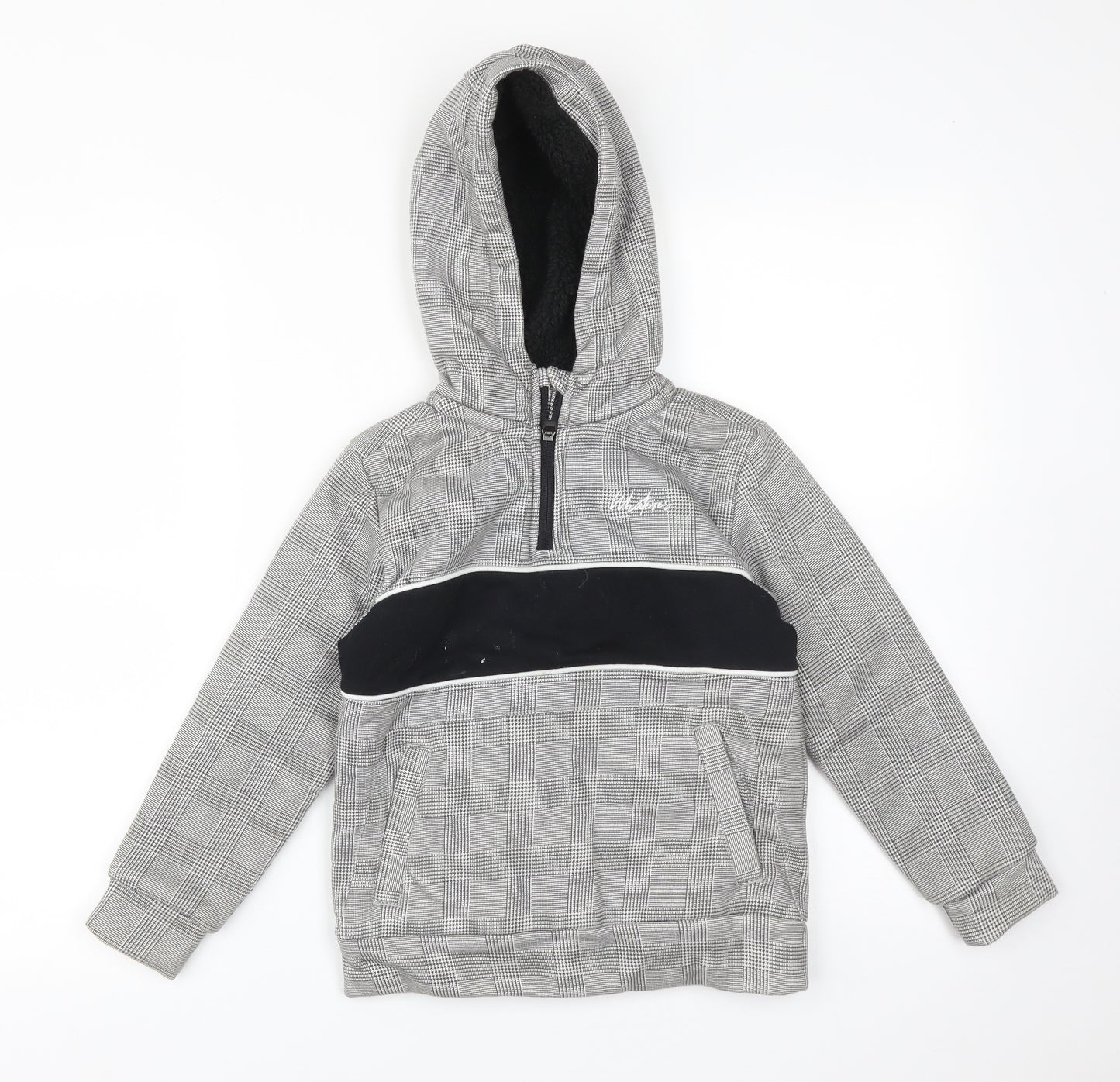 George Boys Multicoloured Houndstooth Cotton Pullover Hoodie Size 6-7 Years