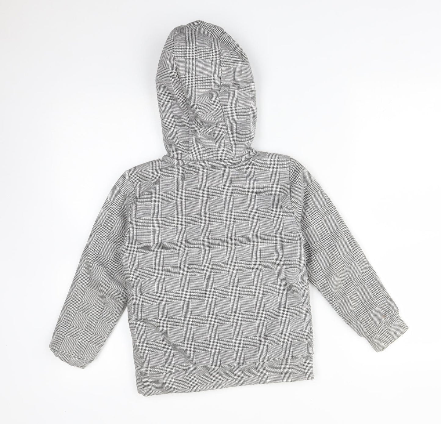 George Boys Multicoloured Houndstooth Cotton Pullover Hoodie Size 6-7 Years