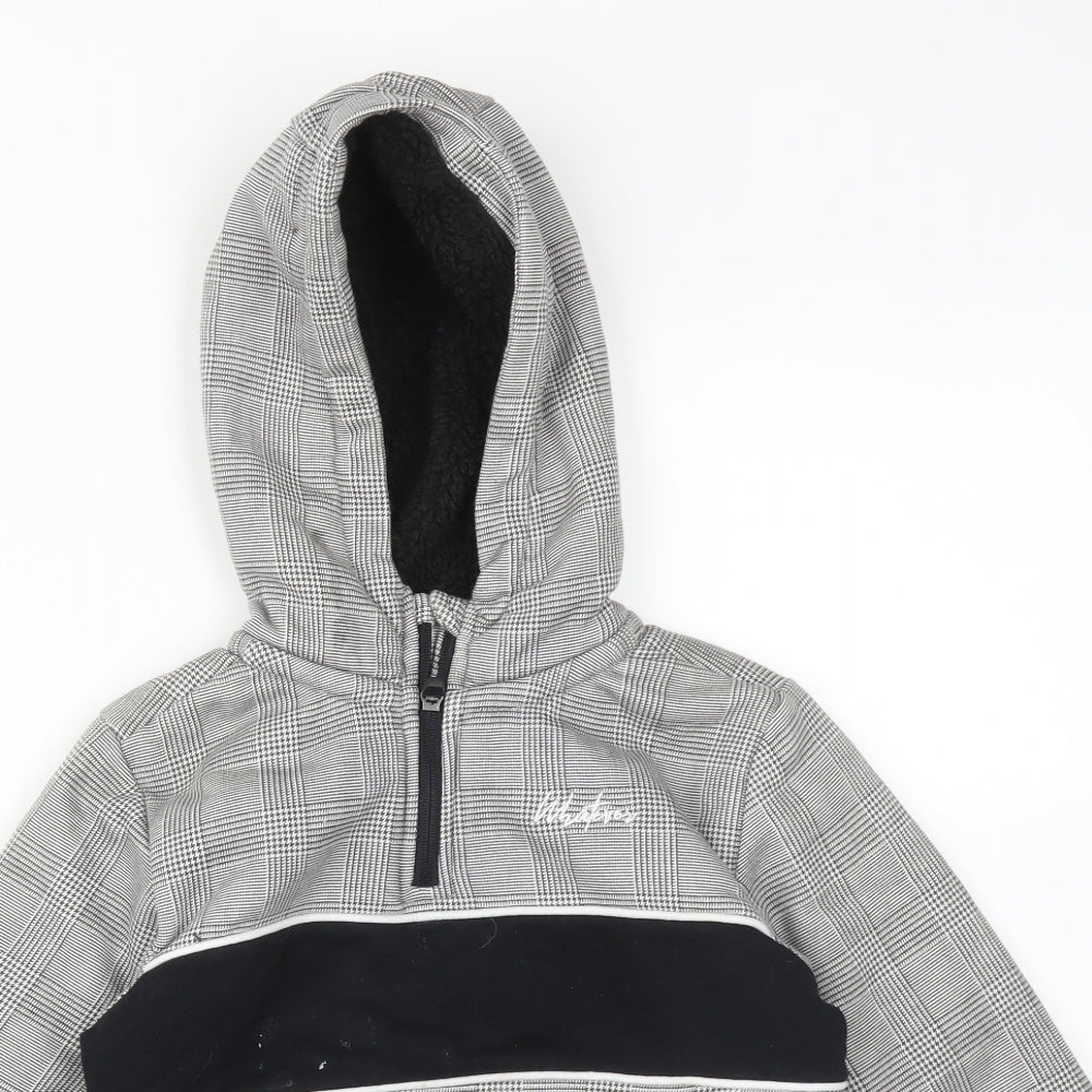 George Boys Multicoloured Houndstooth Cotton Pullover Hoodie Size 6-7 Years