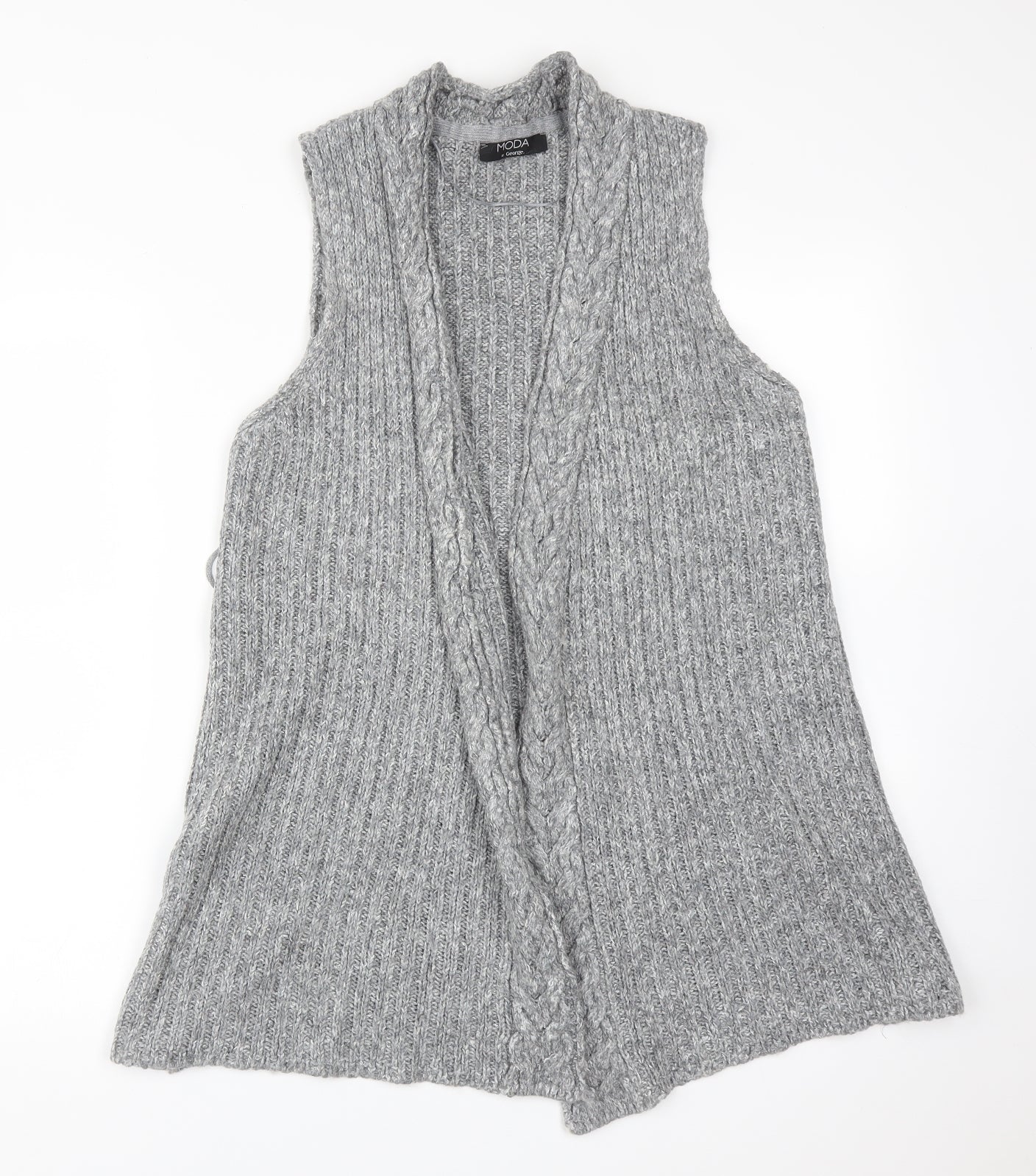 George Womens Grey   Acrylic Cardigan Jumper Size 12
