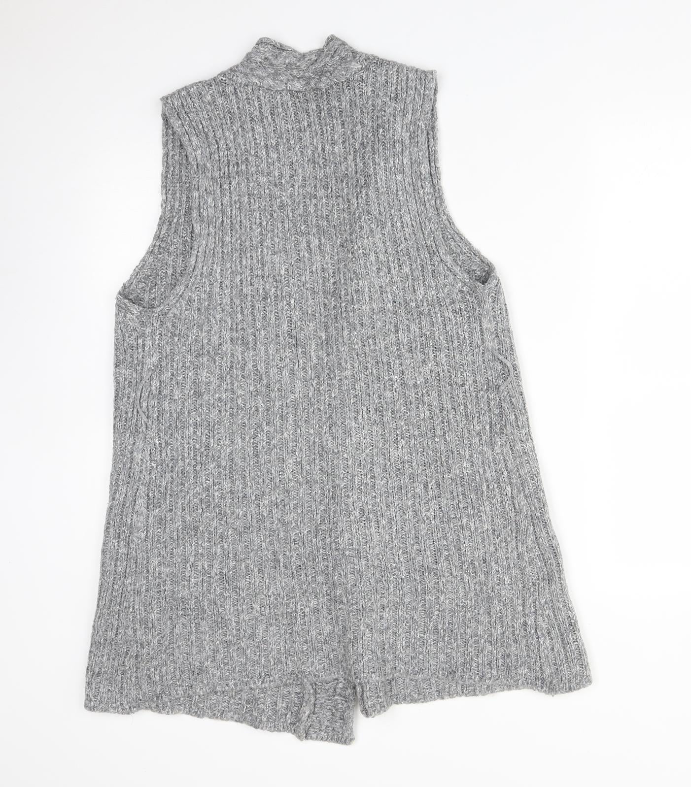 George Womens Grey   Acrylic Cardigan Jumper Size 12