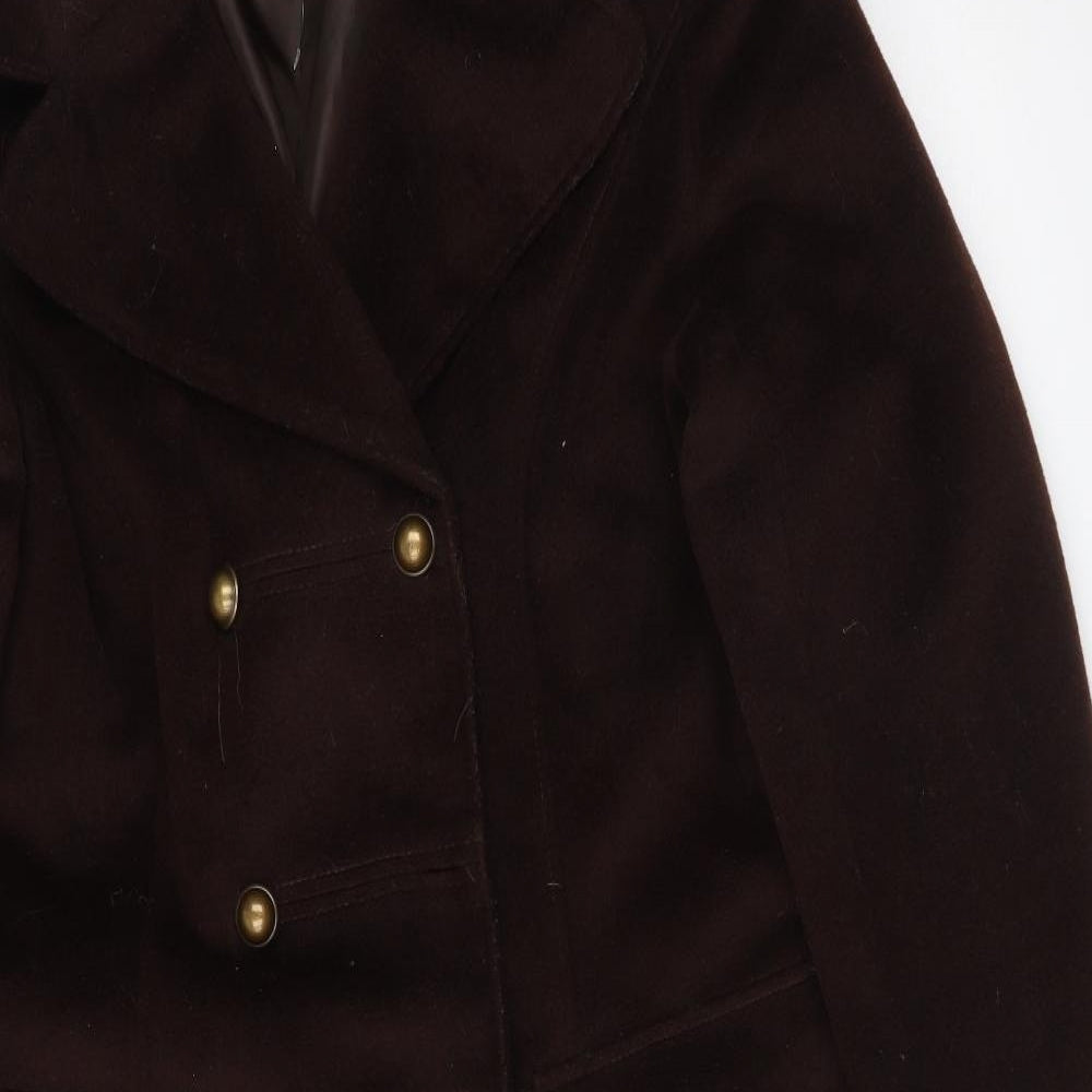 George Womens Brown   Trench Coat Coat Size 18