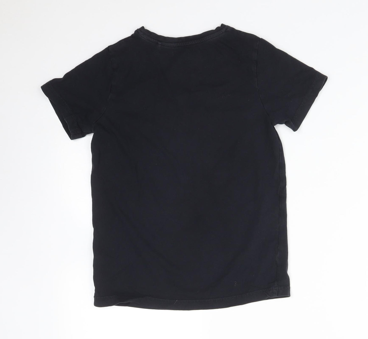 CRASH BANDICOOT Boys Black  Cotton Basic T-Shirt Size 10 Years Crew Neck