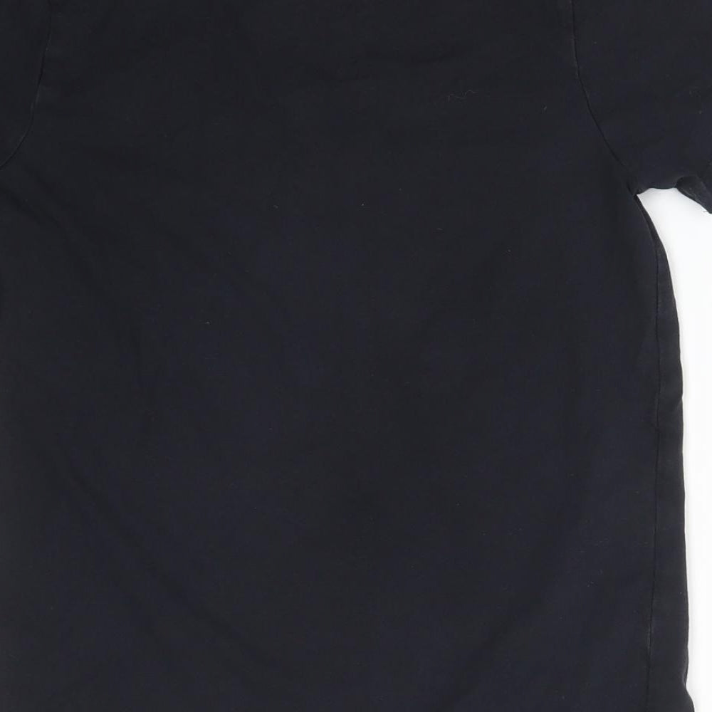 CRASH BANDICOOT Boys Black  Cotton Basic T-Shirt Size 10 Years Crew Neck