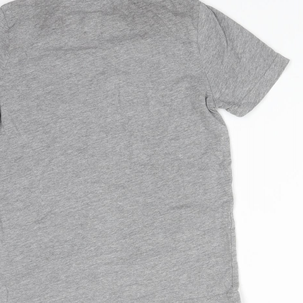 TU Boys Grey  Cotton Basic T-Shirt Size 9 Years Crew Neck  - DINOSAURS