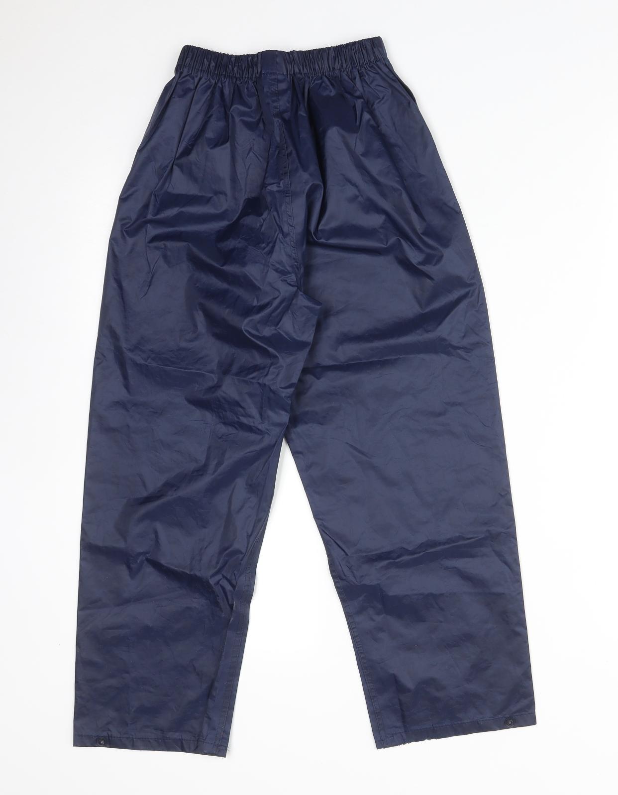WETPLAY Boys Blue  Polyester Rain Trousers Trousers Size 7-8 Years  Regular