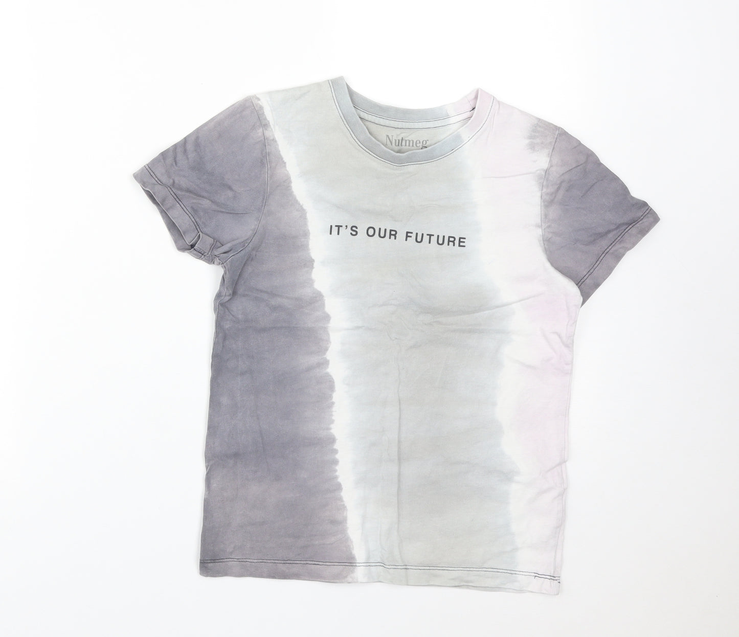 Nutmeg Boys Multicoloured  Cotton Basic T-Shirt Size 8-9 Years Crew Neck  - IT'S OUR FUTURE