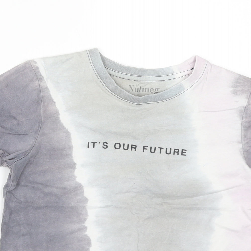 Nutmeg Boys Multicoloured  Cotton Basic T-Shirt Size 8-9 Years Crew Neck  - IT'S OUR FUTURE