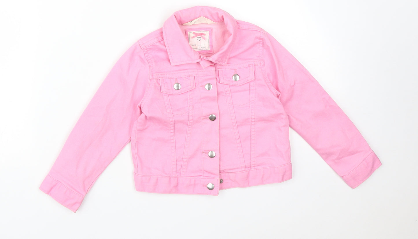 H&M Girls Pink   Jacket  Size 4 Years